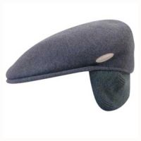Καπέλο τραγιάσκα χειμερινό γκρι με αυτιά Kangol Wool 504 Earlap
