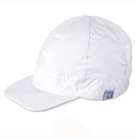 Καπέλο τζόκεϊ καλοκαιρινό λευκό βαμβακερό με αντηλιακή προστασία Sterntaler White Cap With Visor