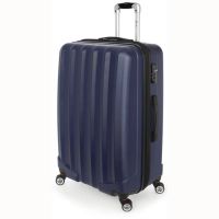 Large Hard Expandable Luggage 4 Wheels Stelxis 505 Blue