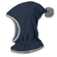 Fleece Balaclava Sterntaler Dark Blue With Pom Pon