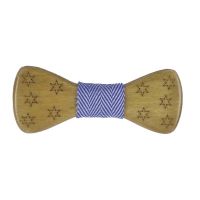 Kids' Wooden Bow Tie Victoria Bonefish Light Blue