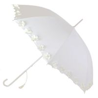 Wedding Umbrella With Flowers Vogue Ecru