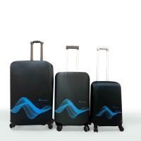 Luggage Cover Travel Blue Black