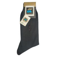 Κάλτσες ανδρικές βαμβακερές μαύρες με κέντημα Πουρνάρα Men's Cotton Socks 131 Black.