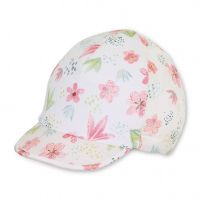 Καπέλο τζόκεϊ καλοκαιρινό βαμβακερό με λουλούδια Sterntaler Flower Cap.