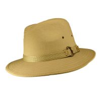 Summer Outdoor Cotton Hat With Strap Beige