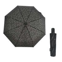 Ομπρέλα σπαστή μαύρη με αυτόματο άνοιγμα - κλείσιμο Ferre Automatic Open - Close Folding Umbrella Logo Black.