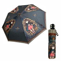 Automatic Folding Umbrella Santoro Gorjuss Autumn Leaves