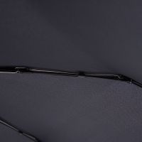 Ομπρέλα mini σπαστή μονόχρωμη μαύρη Knirps US.050 Ultra Light Slim Manual Folding Umbrella Black, λεπτομέρεια μπανέλα.