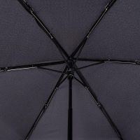 Ομπρέλα mini σπαστή μονόχρωμη μαύρη Knirps US.050 Ultra Light Slim Manual Folding Umbrella Black, λεπτομέρεια, σκελετός.