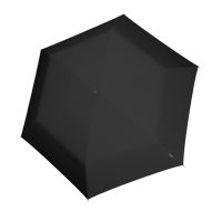 Ομπρέλα mini σπαστή μονόχρωμη μαύρη Knirps US.050 Ultra Light Slim Manual Folding Umbrella Black.