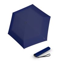 Ομπρέλα mini σπαστή μονόχρωμη μπλε Knirps US.050 Ultra Light Slim Manual Folding Umbrella Navy.