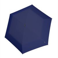 Ομπρέλα mini σπαστή μονόχρωμη μπλε Knirps US.050 Ultra Light Slim Manual Folding Umbrella Navy.