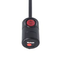 Ομπρέλα σπαστή αυτόματο άνοιγμα - κλείσιμο μπλε Knirps U.200 Ultra Light Slim Duomatic Folding Umbrella Navy, λαβή.