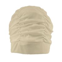 Σκουφάκι θάλασσας μονόχρωμο λευκό Lycra Swimming Cap White