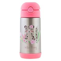 Double Wall Stainless Steel Bottle Stephen Joseph  Leopard