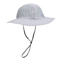 Outdoor Hat With Big Brim And UV Protection CTR Summit Expedition Light Grey