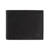 Leather Horizontal Wallet Camel Active Niagara Black