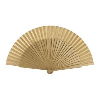 Wooden Medium Golg Fan With Linen Fabric Joseblay
