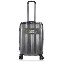 Medium Hard Expandable Luggage 4 Wheels National Geographic Transit M Grey