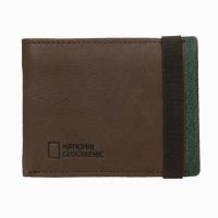 Leather Horizontal  Wallet National Geographic Volcano Brown