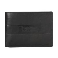 Leather Horizontal  Wallet National Geographic Space Black