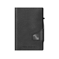 Leather Vertical Wallet Tru Virtu Click & Slide Classic Edition Nappa Black