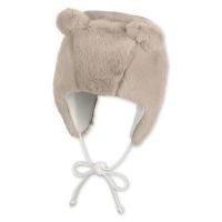 Σκουφάκι παιδικό γούνινο με αυτιά μπεζ Sterntaler Inka Vegan Fur Hat Beige
