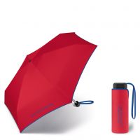 Ομπρέλα μίνι σπαστή πλακέ κόκκινη με ρέλι United Colors Of Benetton Ultra Mini Flat Folding Umbrella Red