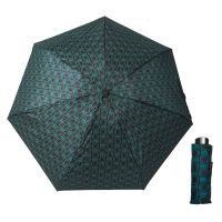 Mini Folding Manual Umbrella Pierre Cardin Spiral Green