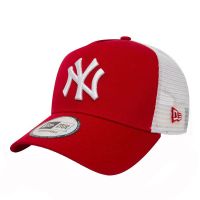 Kapélo tzókeï kókkino - áspro New York Yankees New Era Clean Trucker 2 Neyyan Red / White