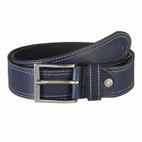 Leather Belt Camel Active 116-106-50 Blue