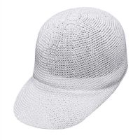 Summer Ladies Straw Cap White