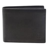 Leather Horizontal Wallet Dakar Dakota Spray DKB1013 Black