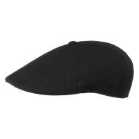 Καπέλο τραγιάσκα μαύρο Kangol Wool Flexfit 504