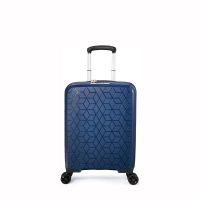 Small Hard Expandable Luggage 4 Wheels  Verage Diamond  Dark Blue