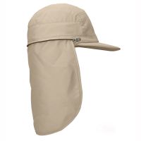 Summer UV Protection And Neck Cover CTR Nomad Shade Max Convertible Cap Beige