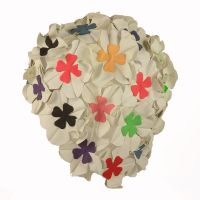 Swimming Cap With White Flowers