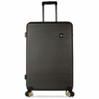 Large Hard Luggage 4 Wheels National Geographic Abroad L Black