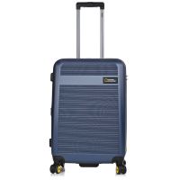 Medium Hard Expandable Luggage 4 Wheels National Geographic Aerodrome M Blue 60 x 46 x 27 cm
