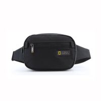 Τσαντάκι μέσης ανδρικό μαύρο National Geographic Mutation Waist Bag N18381-06 Black