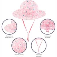 Summer Cotton Hat With UV Protection Unicorn Stephen Joseph Pink