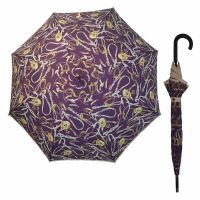 Women's Long Automatic Umbrella Pollini Purple