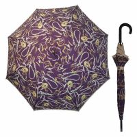 Ομπρέλα μεγάλη αυτόματη αντιανεμική μοβ Pollini Umbrella Automatic Stick Purple