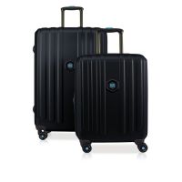 Set Large And Cabin Hard Expandable Luggages 4 Wheels BG Berlin Enduro  Titanium BG003/03/11TI
