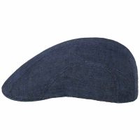 Καπέλο τραγιάσκα καλοκαιρινή μπλε λινή  Stetson Madison Linen Flat Cap Blue
