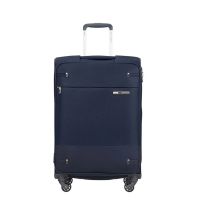 Medium Soft Expandable Luggage 4 Wheels Samsonite Base Boost  Spinner 66 / 24 cm Navy Blue
