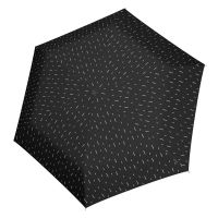 Ομπρέλα mini σπαστή μαύρη Knirps US.050 Ultra Light Slim Manual Folding Umbrella Rain Black