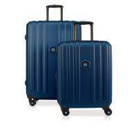 Set Large And Cabin Hard Expandable Luggages 4 Wheels BG Berlin Enduro Blue BG003/03/11BL