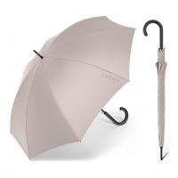Ομπρέλα μεγάλη αυτόματη μονόχρωμη γκρι Esprit Long AC Eco Taupe Grey